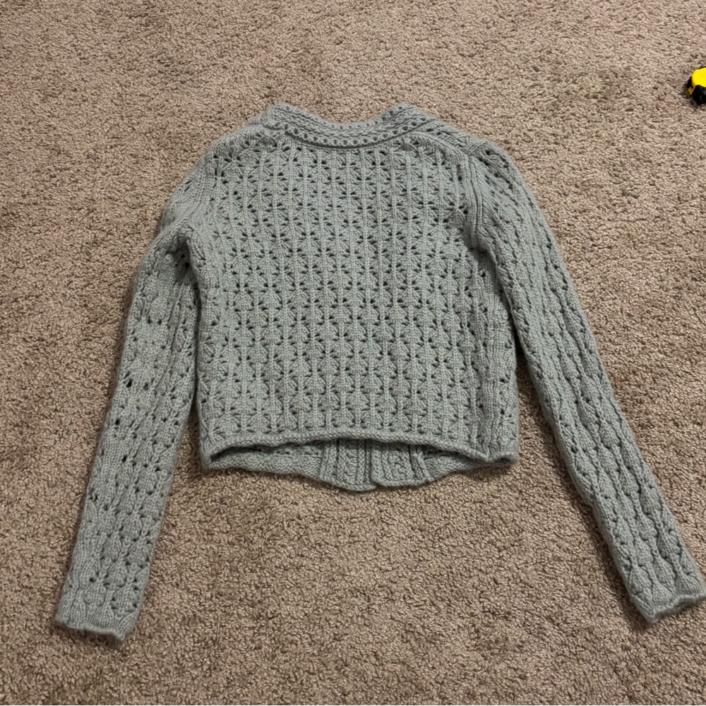 Revolve Vince Crochet Cardigan and Camisole in Artichoke Size XS - Picture 5 of 9